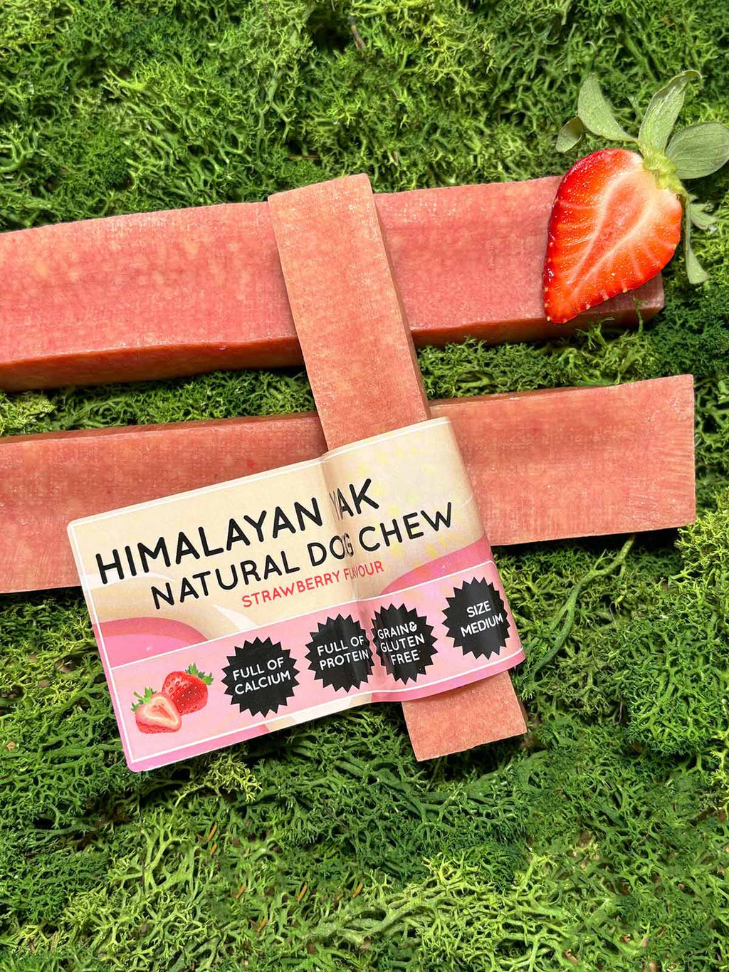 Strawberry Yak Dog Chew