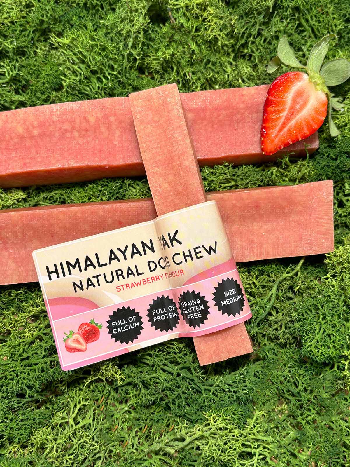 Strawberry Yak Dog Chew
