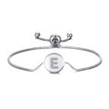 Initial Friendship Slider Bracelet Letter E Created with Zircondia® Crystals