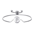 Initial Friendship Slider Bracelet Letter F Created with Zircondia® Crystals