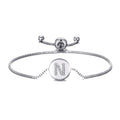 Initial Friendship Slider Bracelet Letter N Created with Zircondia® Crystals
