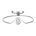 Initial Friendship Slider Bracelet Letter O Created with Zircondia® Crystals