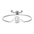 Initial Friendship Slider Bracelet Letter U Created with Zircondia® Crystals