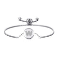 Initial Friendship Slider Bracelet Letter W Created with Zircondia® Crystals