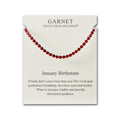 January Birthstone Friendship Slider Bracelet with Garnet Zircondia® Crystals