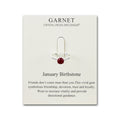 January (Garnet) Adjustable Birthstone Ring Created with Zircondia® Crystals