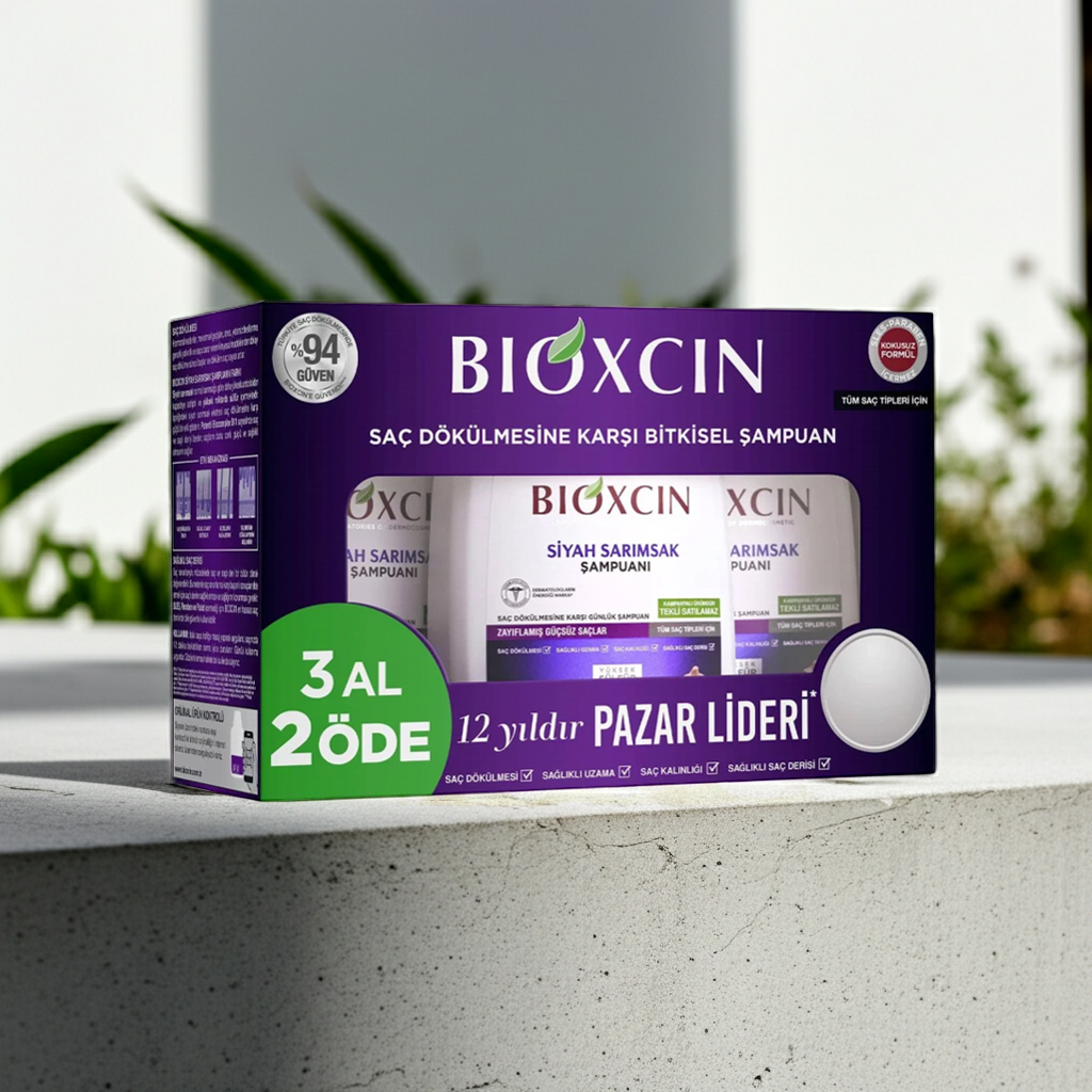 Bioxcin Black Garlic Hair Loss Shampoo | Sulphate-Free & Strengthening