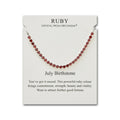 July Birthstone Friendship Slider Bracelet with Ruby Zircondia® Crystals