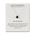 June (Alexandrite) Birthstone Necklace Created with Zircondia® Crystals