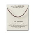 June Birthstone Friendship Slider Bracelet with Alexandrite Zircondia® Crystals