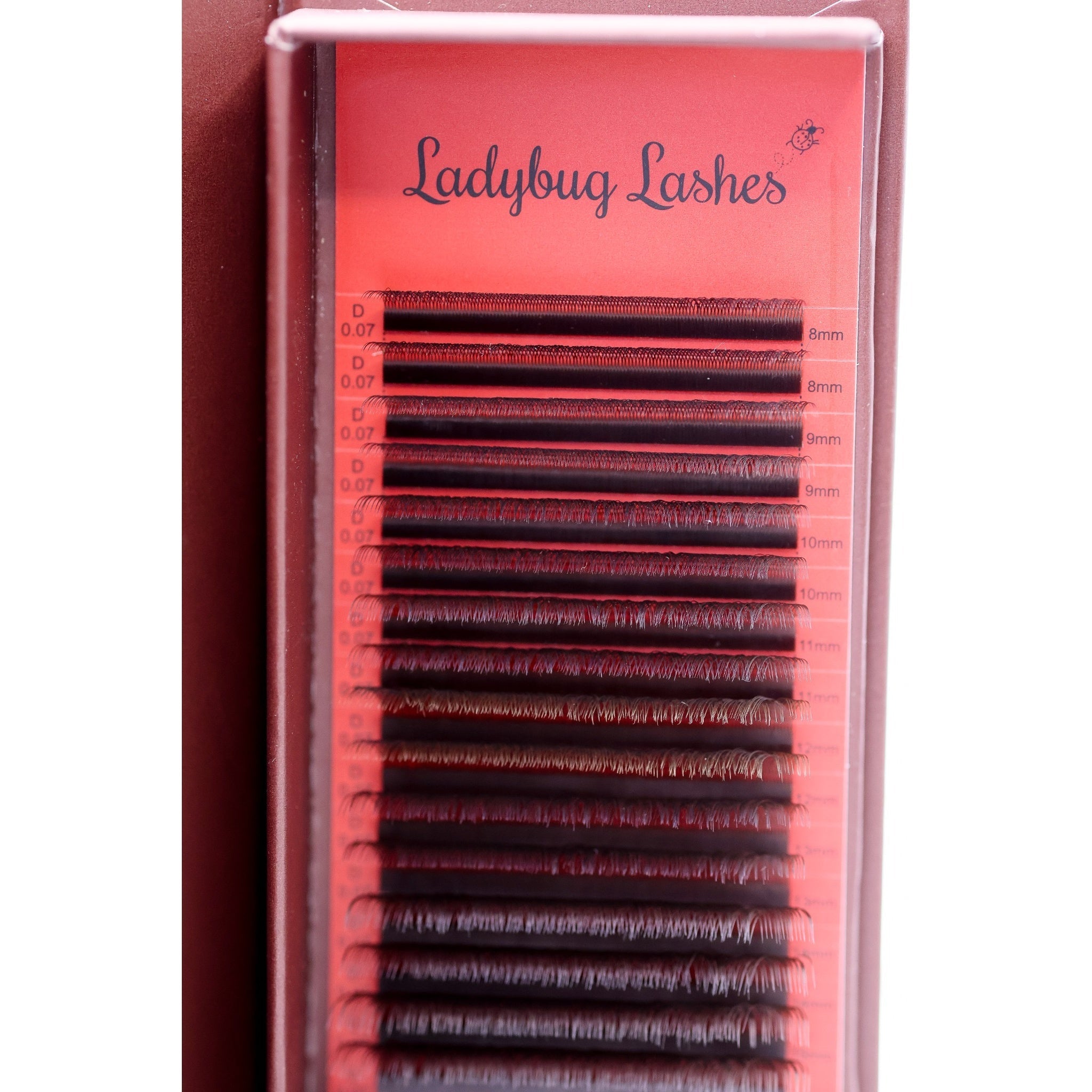 Brown YY Lash Single Length 16 Row Tray