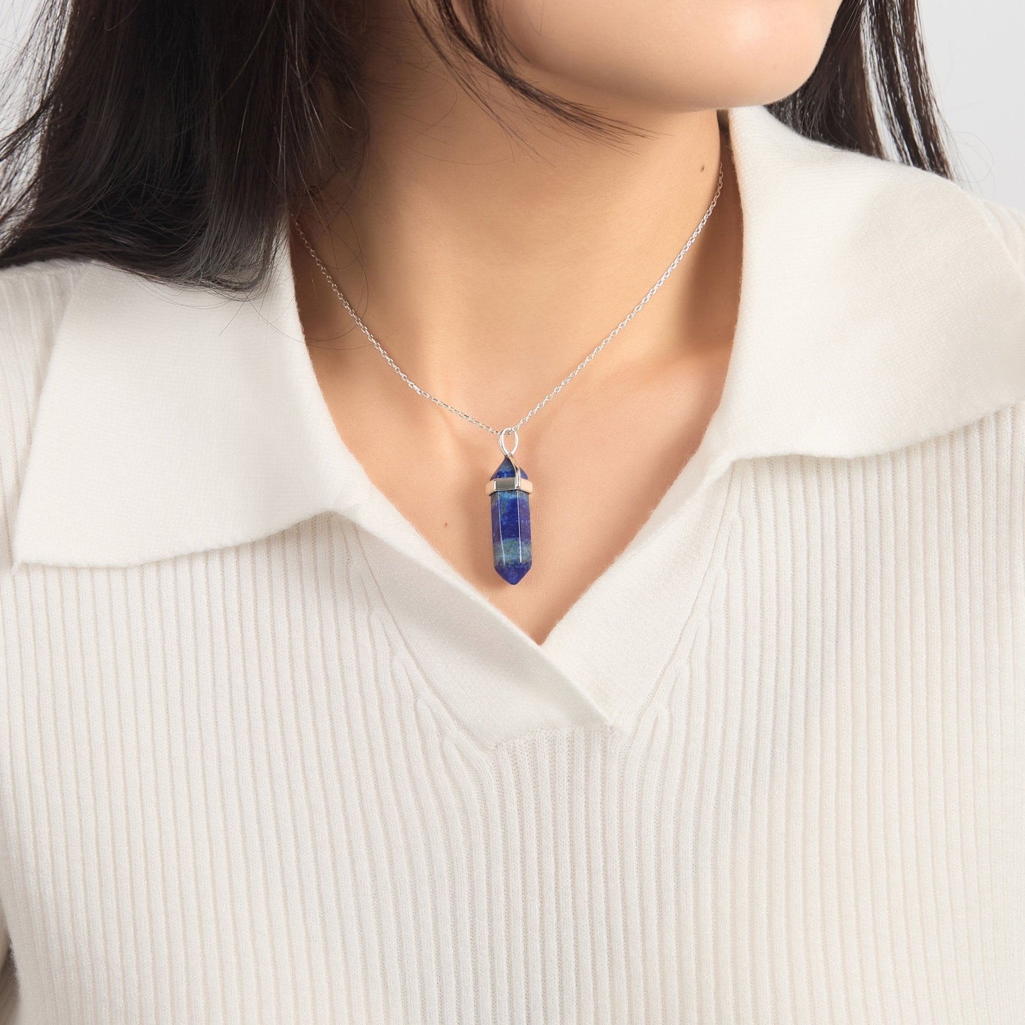 Lapis Genuine Gemstone Necklace