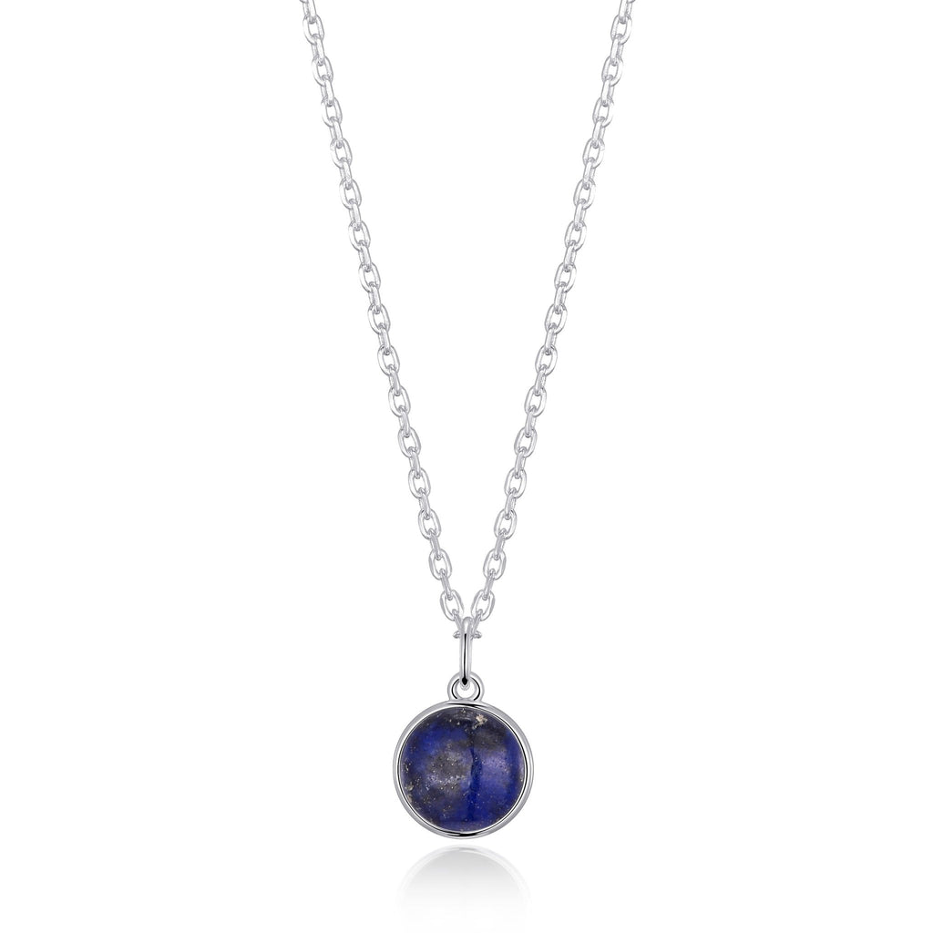 Lapis Necklace with Quote Card