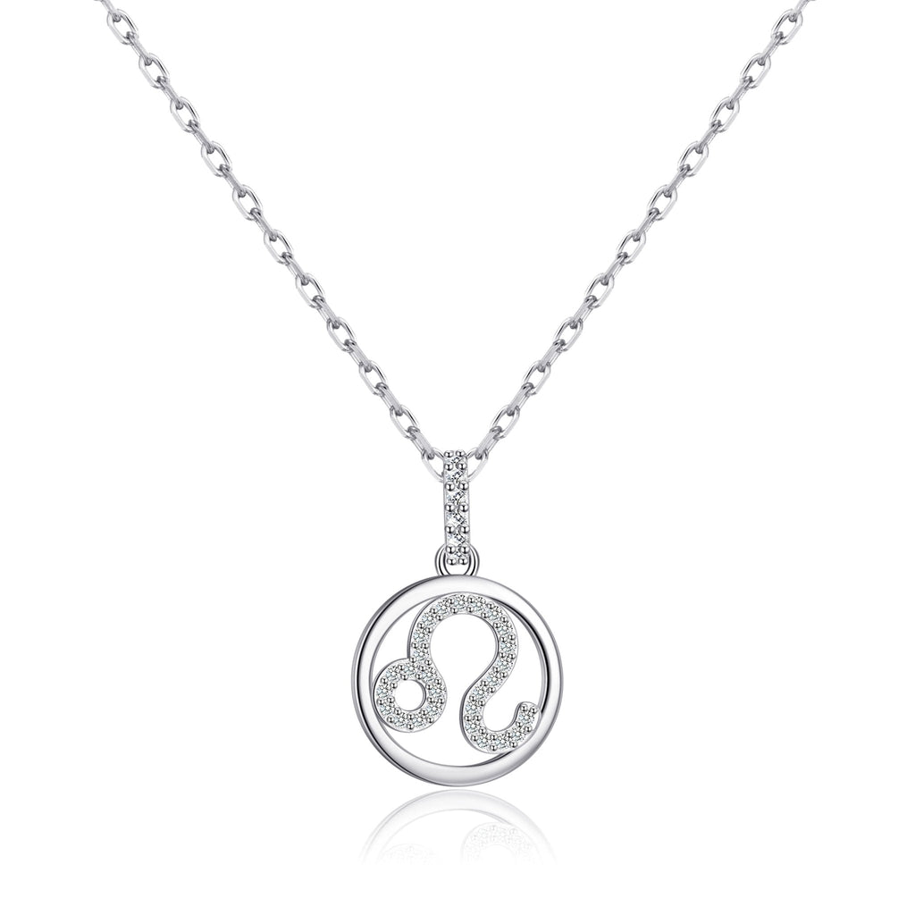 Leo Star Sign Zodiac Necklace and Quote Card with Zircondia® Crystals