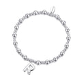 Letter R Initial Stretch Bracelet Created with Zircondia® Crystals