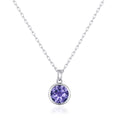 Light Purple Crystal Necklace Created with Zircondia® Crystals