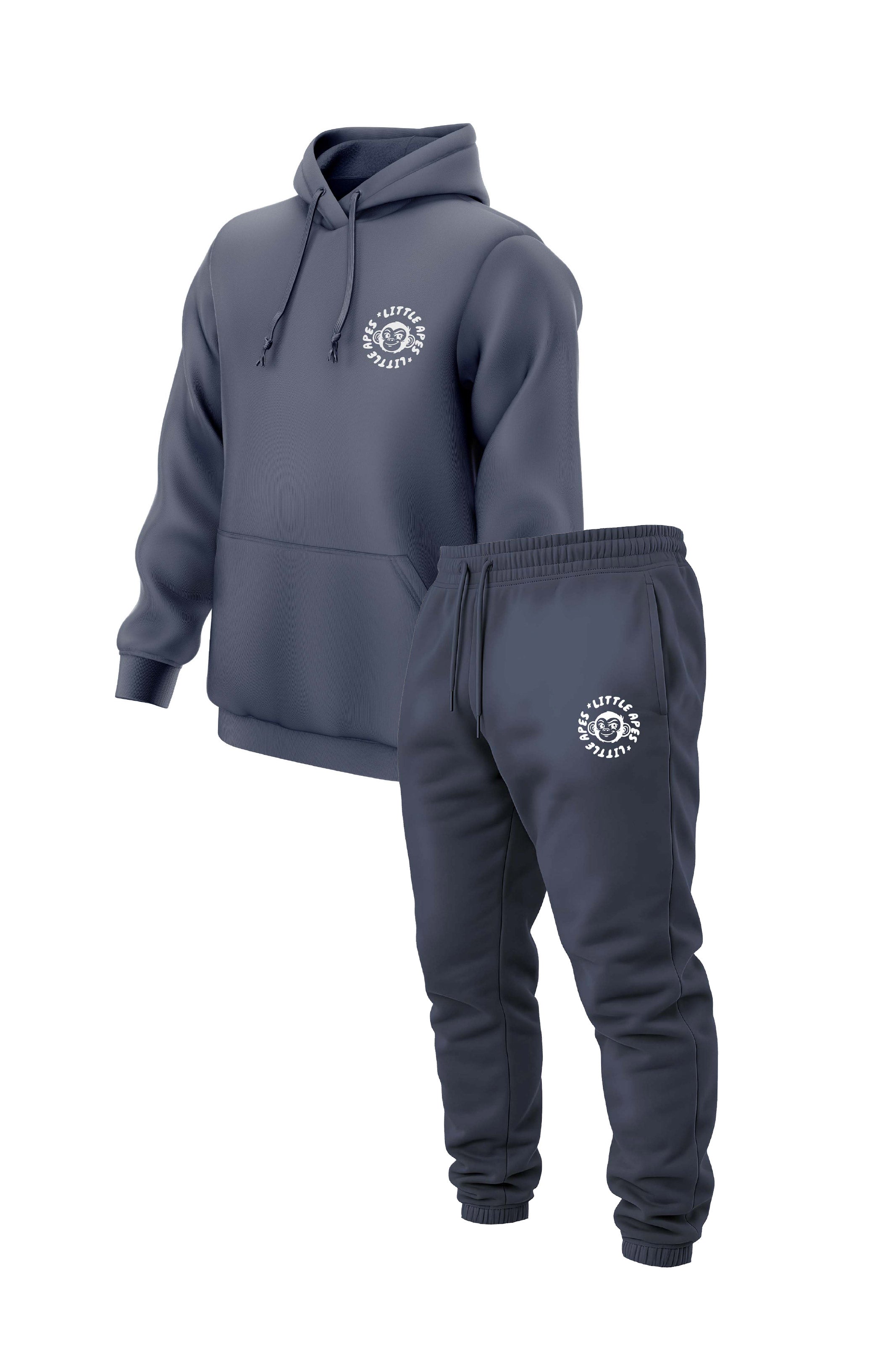 Little Apes Classic Tracksuit - Dusty Blue