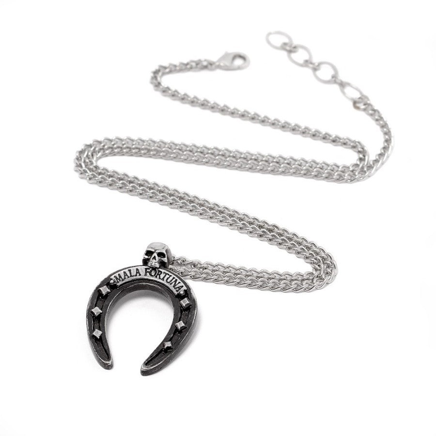 Alchemy Gothic Mala Fortuna Horseshoe Necklace