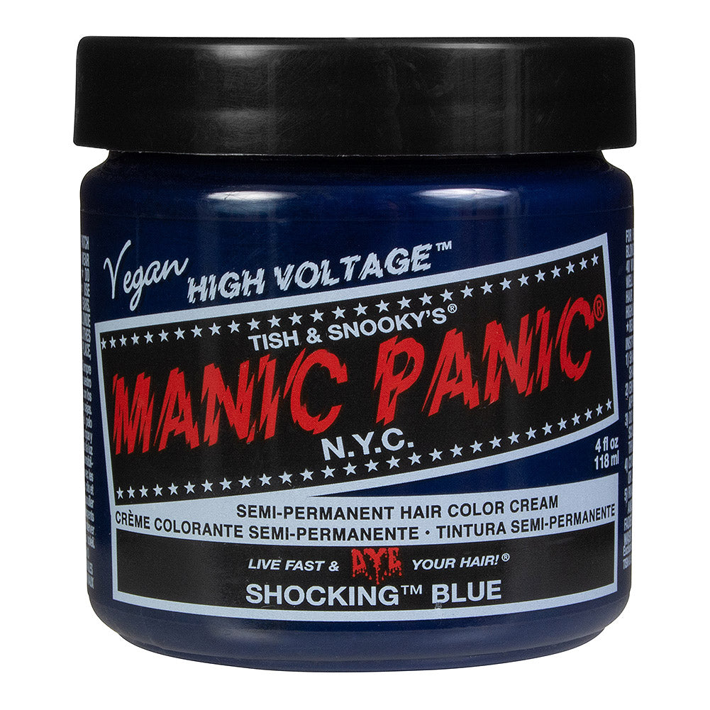Manic Panic Shocking Blue Semi-Permanent Hair Dye - Intense True Blue Vegan