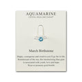 March (Aquamarine) Adjustable Birthstone Ring Created with Zircondia® Crystals