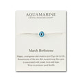 March (Aquamarine) Birthstone Bracelet Created with Zircondia® Crystals