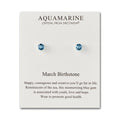 March (Aquamarine) Birthstone Earrings Created with Zircondia® Crystals
