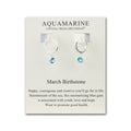 March Birthstone Hoop Earrings Created with Aquamarine Zircondia® Crystals
