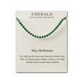 May Birthstone Friendship Slider Bracelet with Emerald Zircondia® Crystals