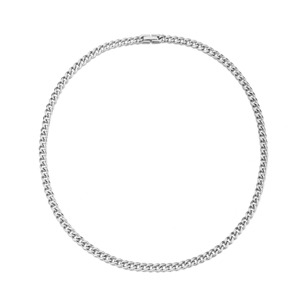 Men's 6mm Stainless Steel 18-24 Inch Cuban Curb Chain Necklace