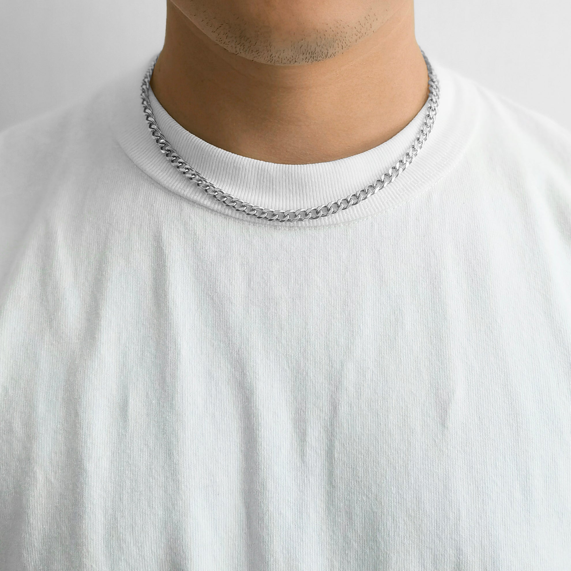 Men's 6mm Stainless Steel 18-24 Inch Cuban Curb Chain Necklace