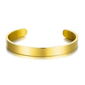 Men's 18k Gold Plated Stainless Steel Cuff Bracelet