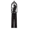 Black Cat Wall Hanging Gothic Macrame Decor