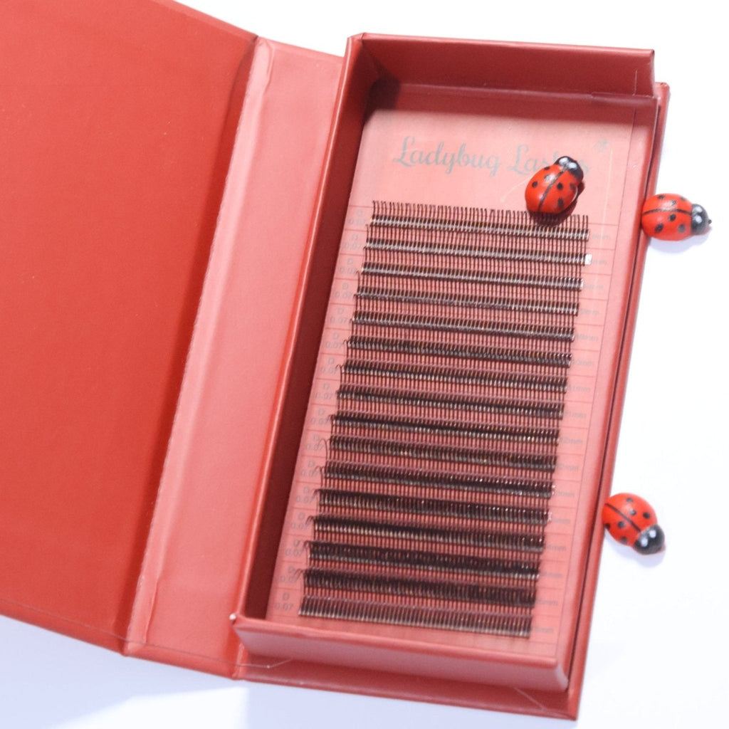 Brown Angel Lash 16 Row Mixed Tray