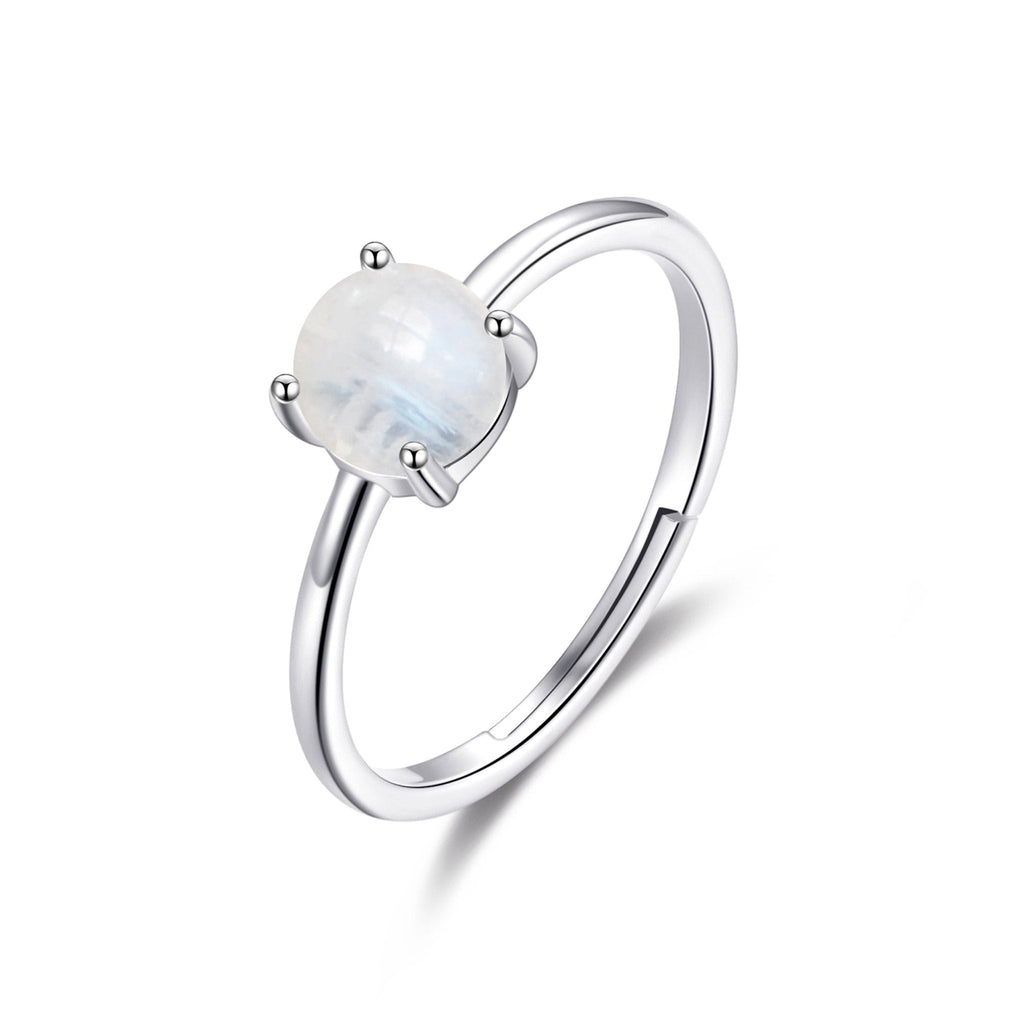 Moonstone Adjustable Ring with Quote Card