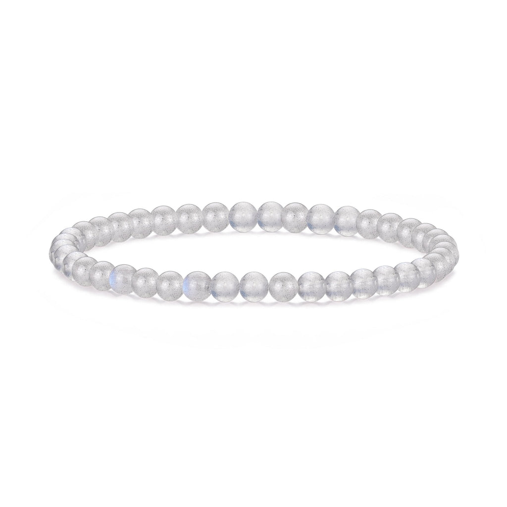 Moonstone Mini Beaded Gemstone Stretch Bracelet
