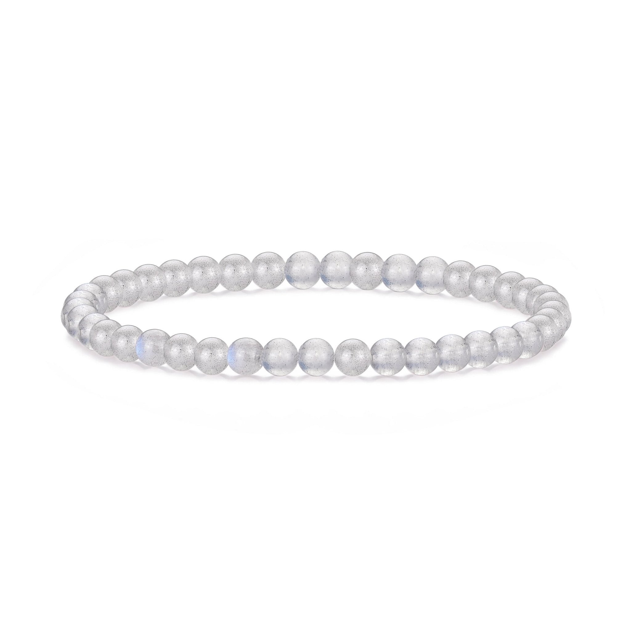 Moonstone Mini Beaded Gemstone Stretch Bracelet