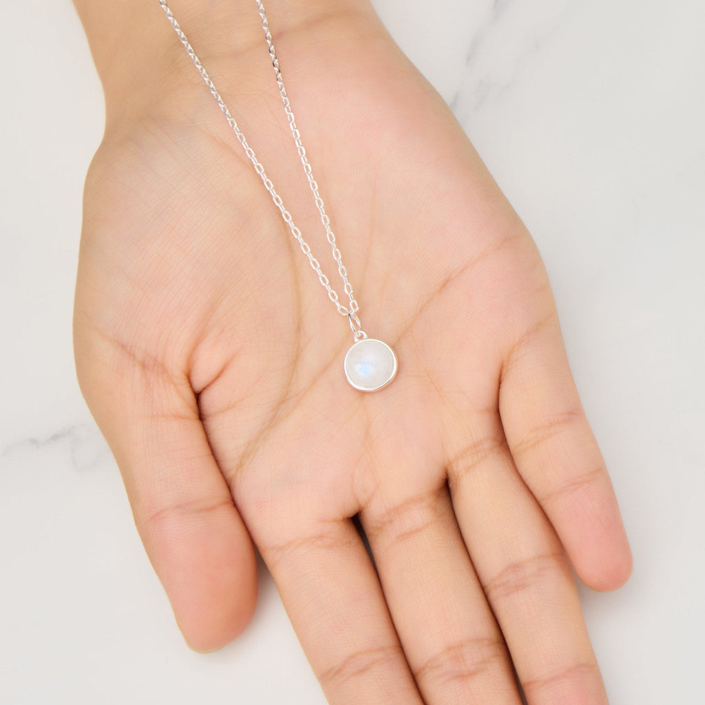 Moonstone Necklace with Quote Card