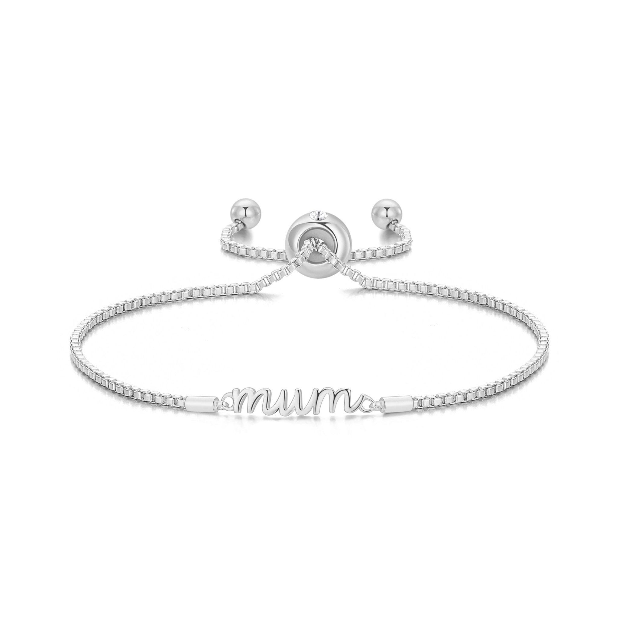 Mother and Daughter Quote Bracelet Created with Zircondia® Crystals