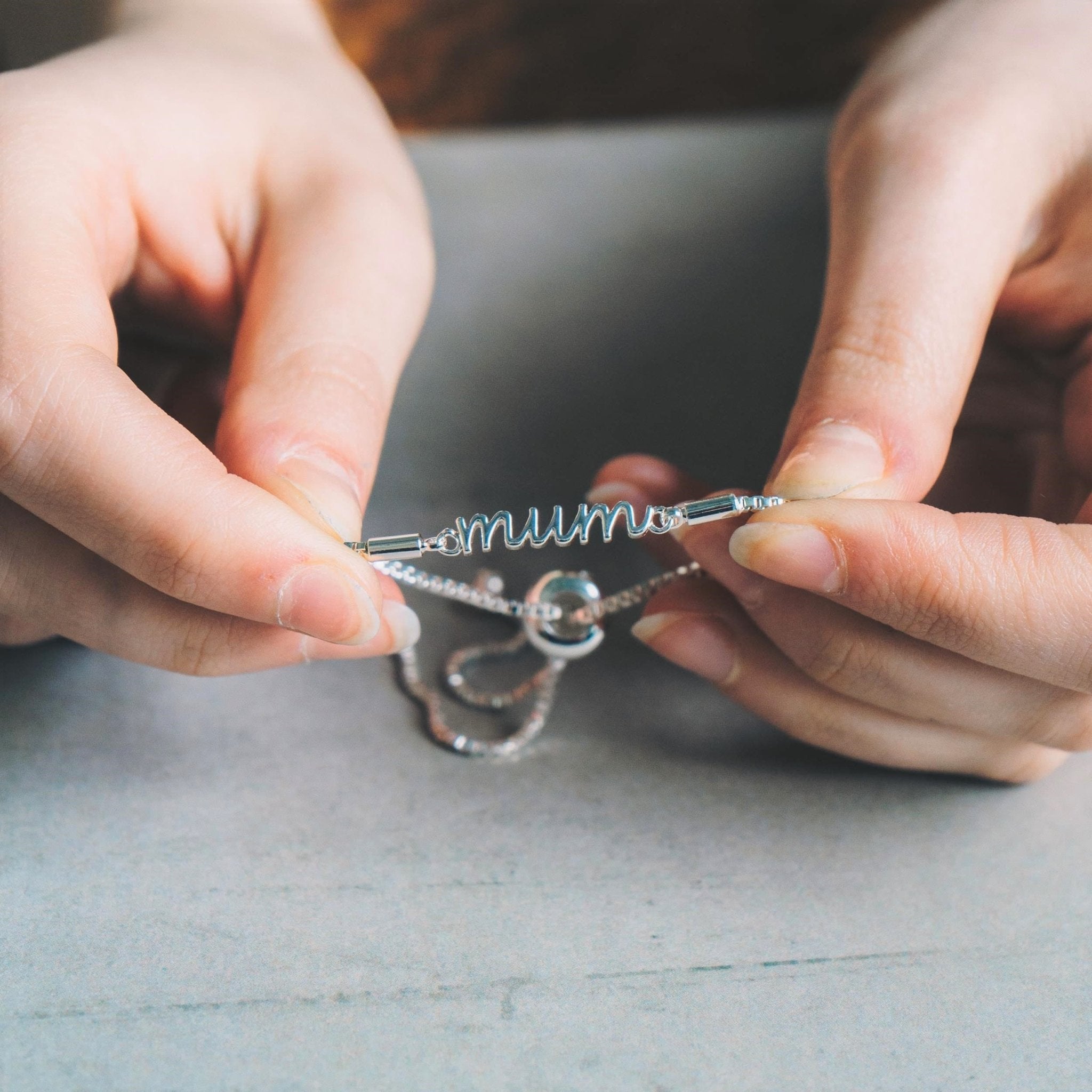 Mother and Daughter Quote Bracelet Created with Zircondia® Crystals
