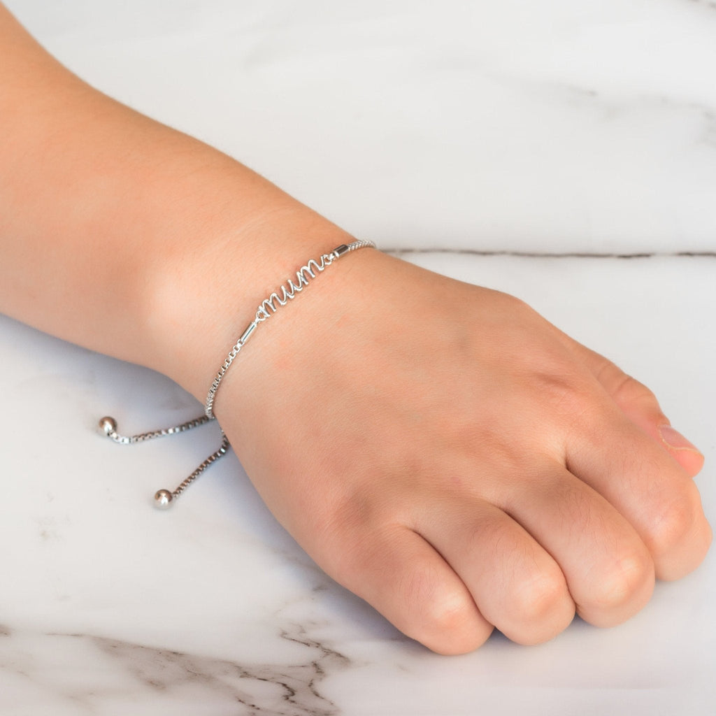 Mother and Daughter Quote Bracelet Created with Zircondia® Crystals