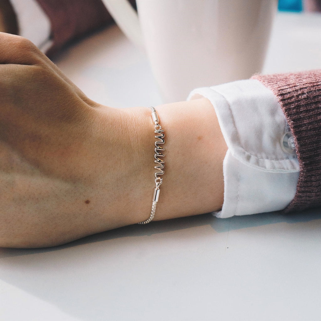 Mother and Daughter Quote Bracelet Created with Zircondia® Crystals