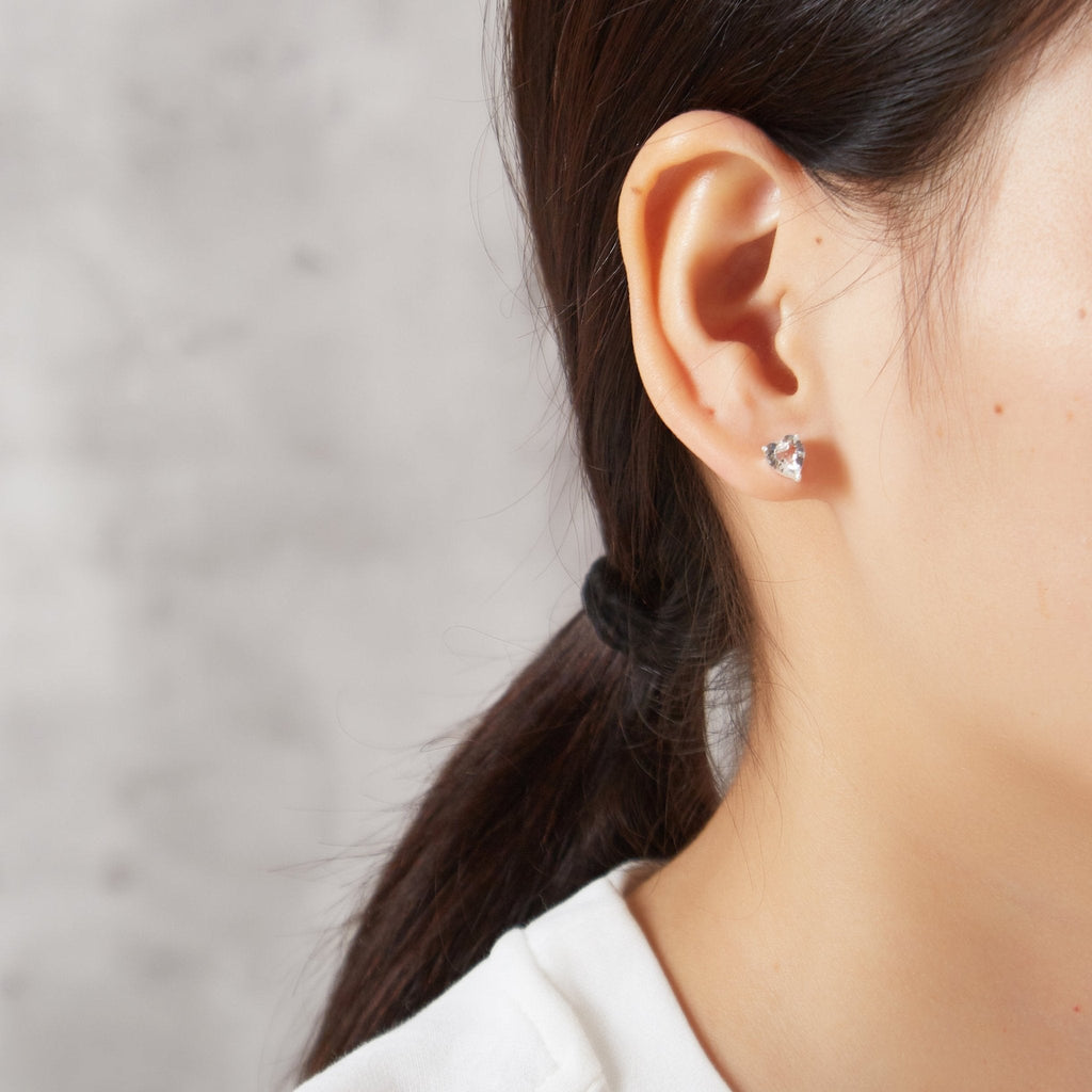 Mother and Daughter Quote Heart Earrings Created with Zircondia® Crystals