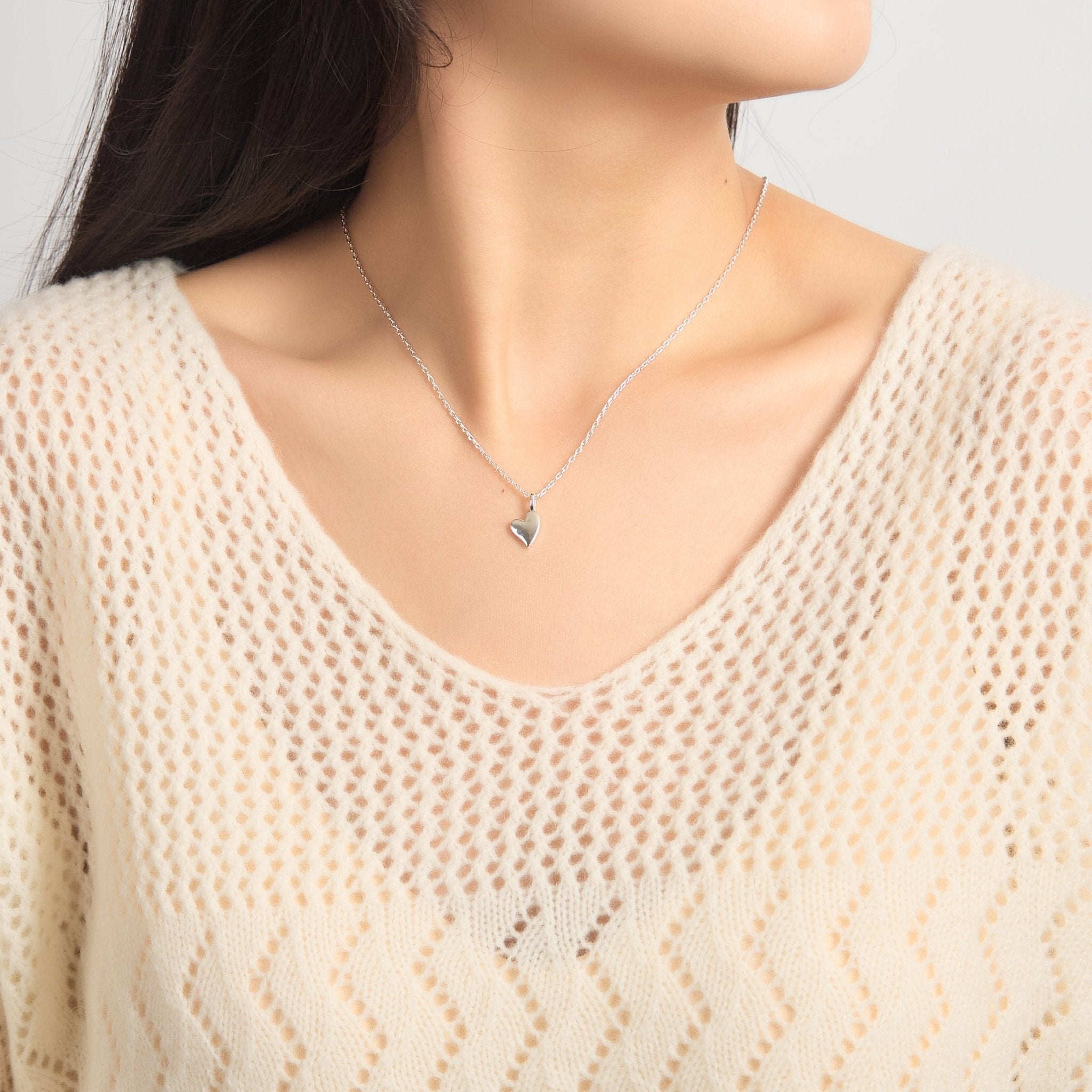Mother Daughter Piece of My Heart Necklace Set