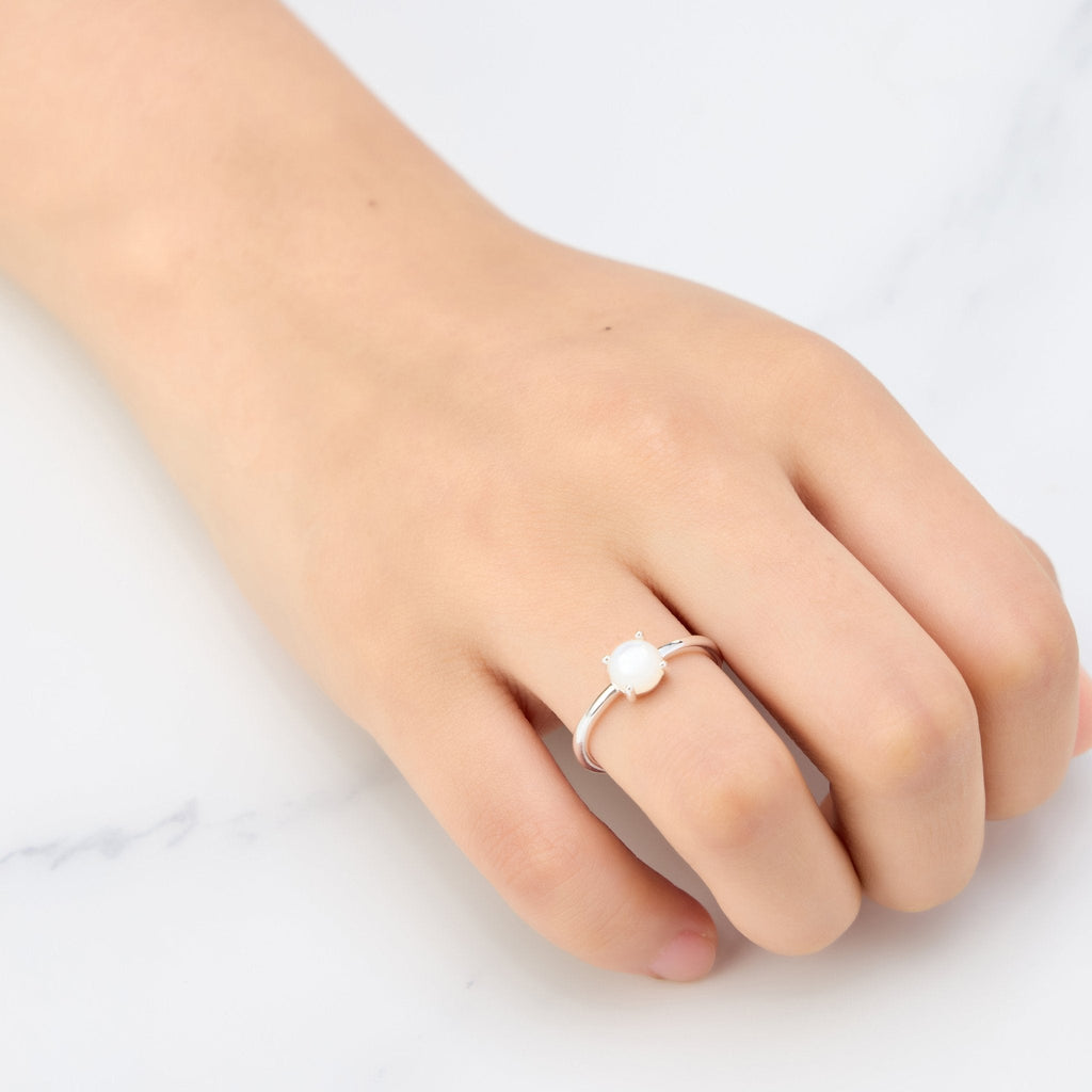 Mother of Pearl Adjustable Ring with Quote Card