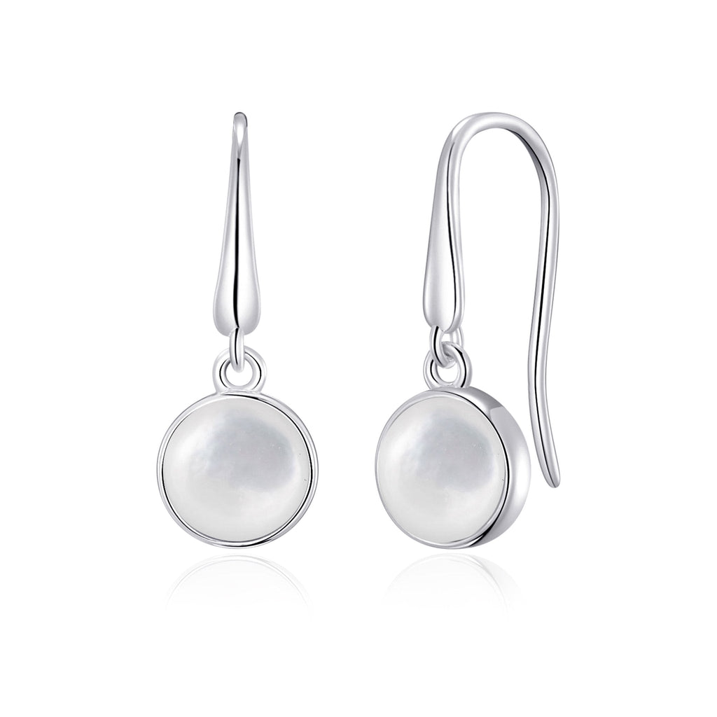 Mother of Pearl Drop Earrings with Quote Card