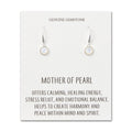 Mother of Pearl Drop Earrings with Quote Card