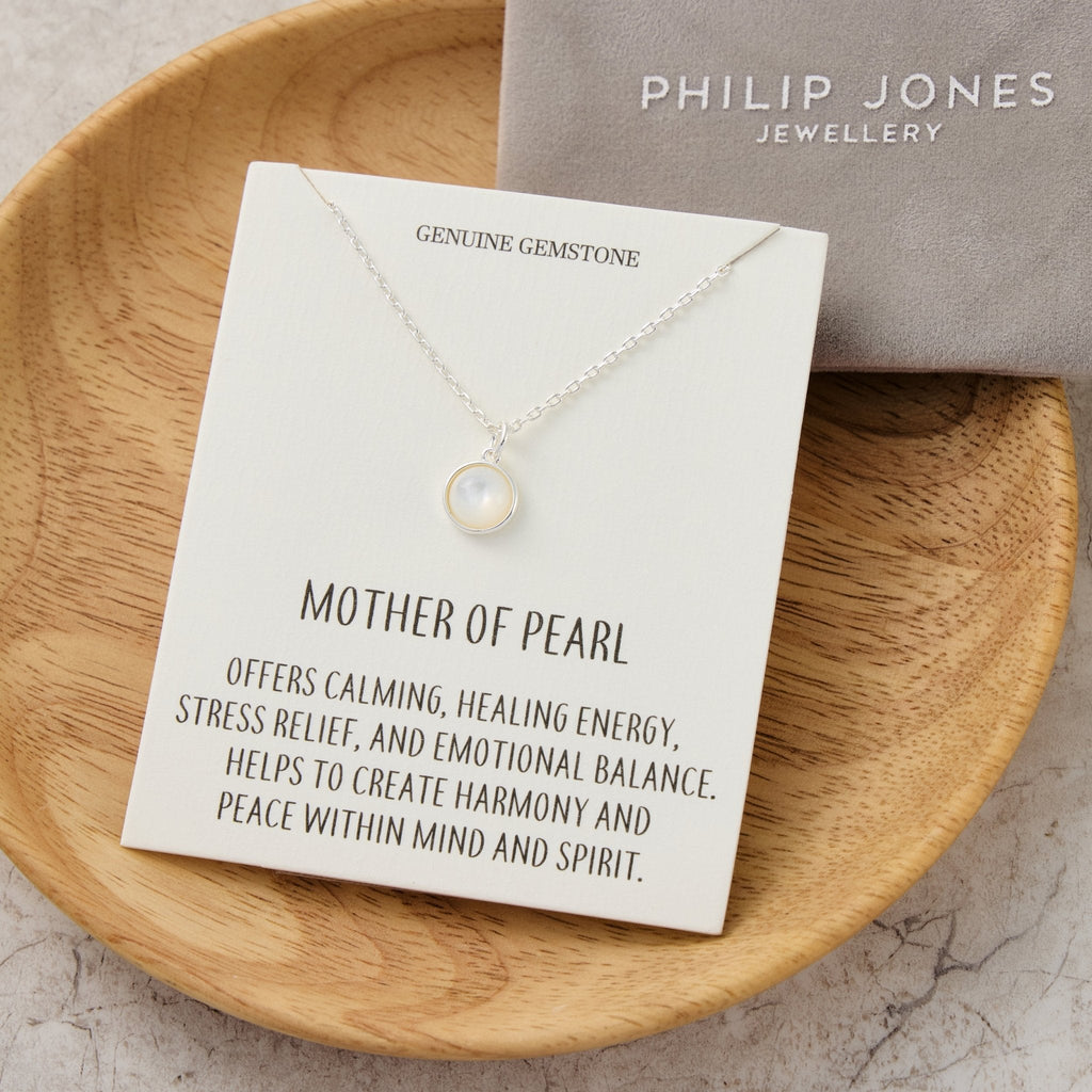 Mother of Pearl Necklace with Quote Card