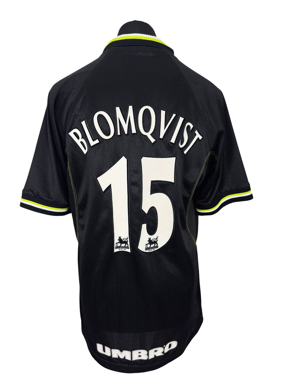 1998-99 Manchester United Third - Size L - Blomqvist 15