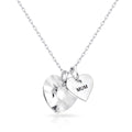 Mum Heart Crystal Necklace Created with Zircondia® Crystals