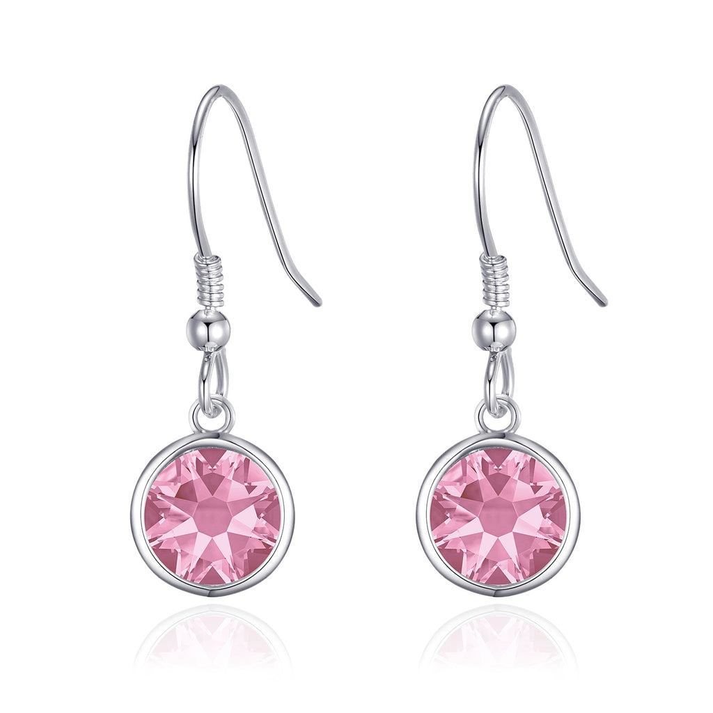 October Birthstone Drop Earrings Created with Tourmaline Zircondia® Crystals